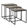 CONJUNTO 3x Mesa de centro preto