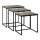 CONJUNTO 3x Mesa de centro preto