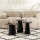 CONJUNTO 3x Mesas de cabeceira LUME diâmetro 28/33/43 cm preto