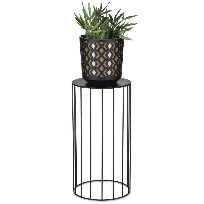 CONJUNTO 3x Suporte para plantas LOFT preto