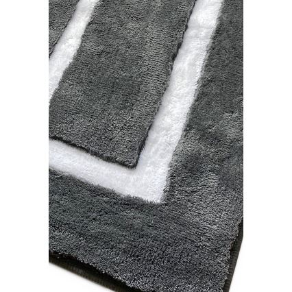 CONJUNTO 3x Tapetes para casa de banho 60/60/100 cm antracite