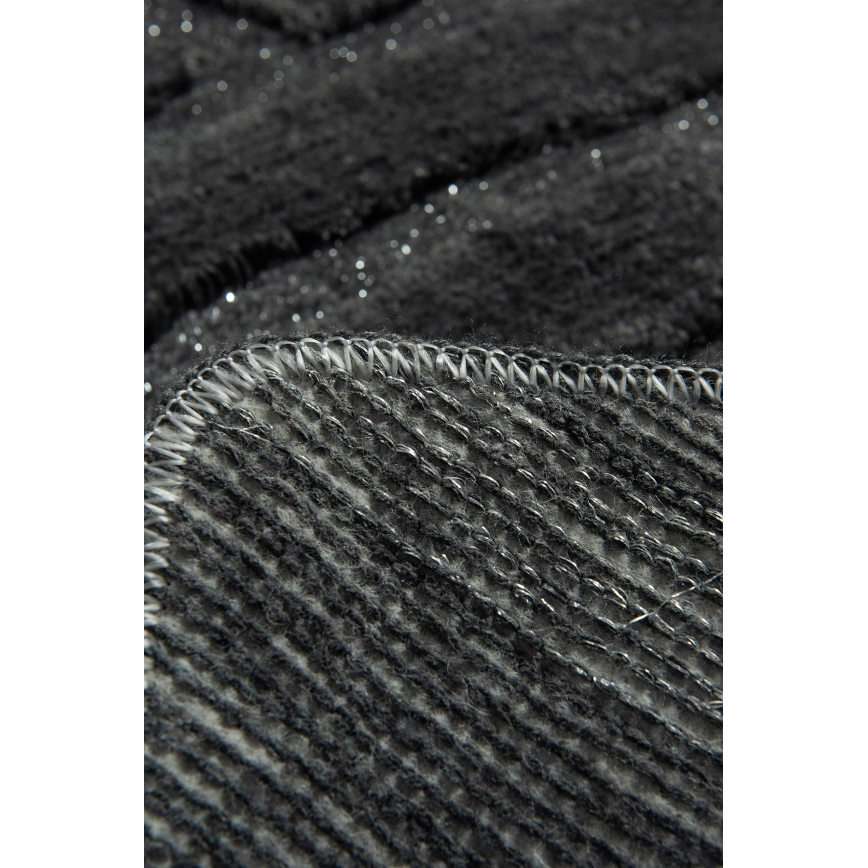 CONJUNTO 3x Tapetes para casa de banho ALYA 60/60/100 cm antracite