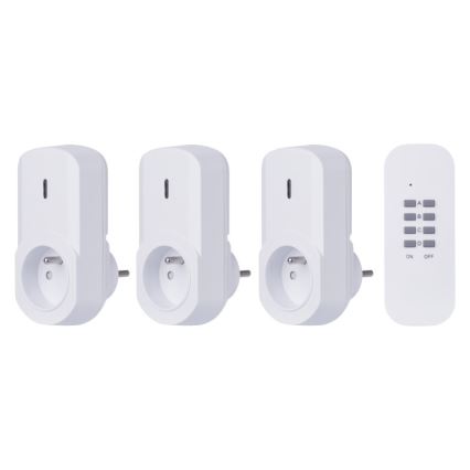 CONJUNTO 3x Tomadas controladas remotamente