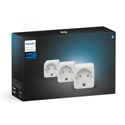 CONJUNTO 3x Tomadas inteligente Philips Hue Inteligente ficha EU SCHUKO