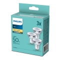 CONJUNTO 3xLâmpada LED Philips GU10/4,6W/230V 2700K
