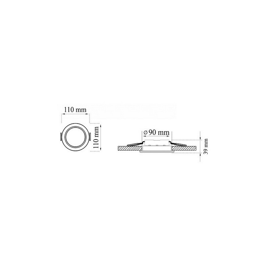 CONJUNTO 3xLED Luz encastrada de casa de banho MIRO LED/6W/230V IP44