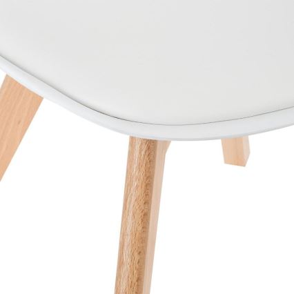 CONJUNTO 4x Cadeira de refeição BAYA faia/branco