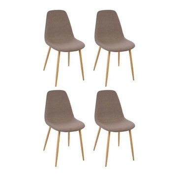 CONJUNTO 4x Cadeira de refeição ROKA cinzento escuro