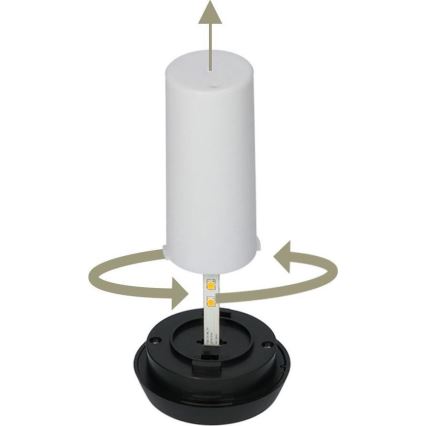 CONJUNTO 4x Candeeiros solares LED 4xLED/3,6V 1xAAA IP44 100 mAh