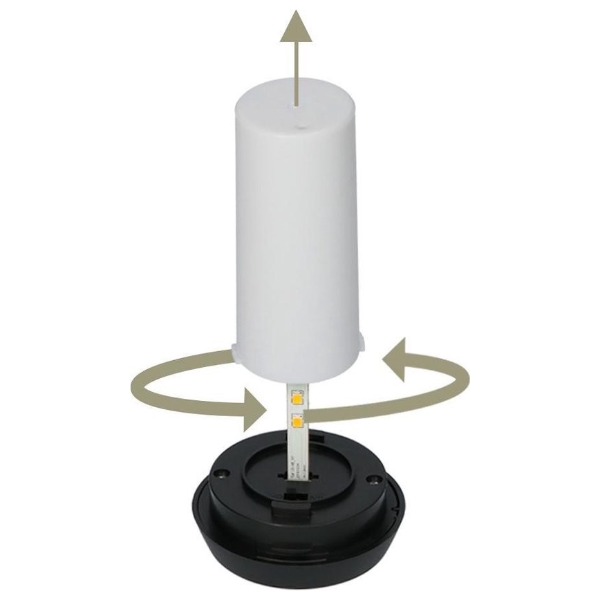 CONJUNTO 4x Candeeiros solares LED 4xLED/3,6V 1xAAA IP44 100 mAh