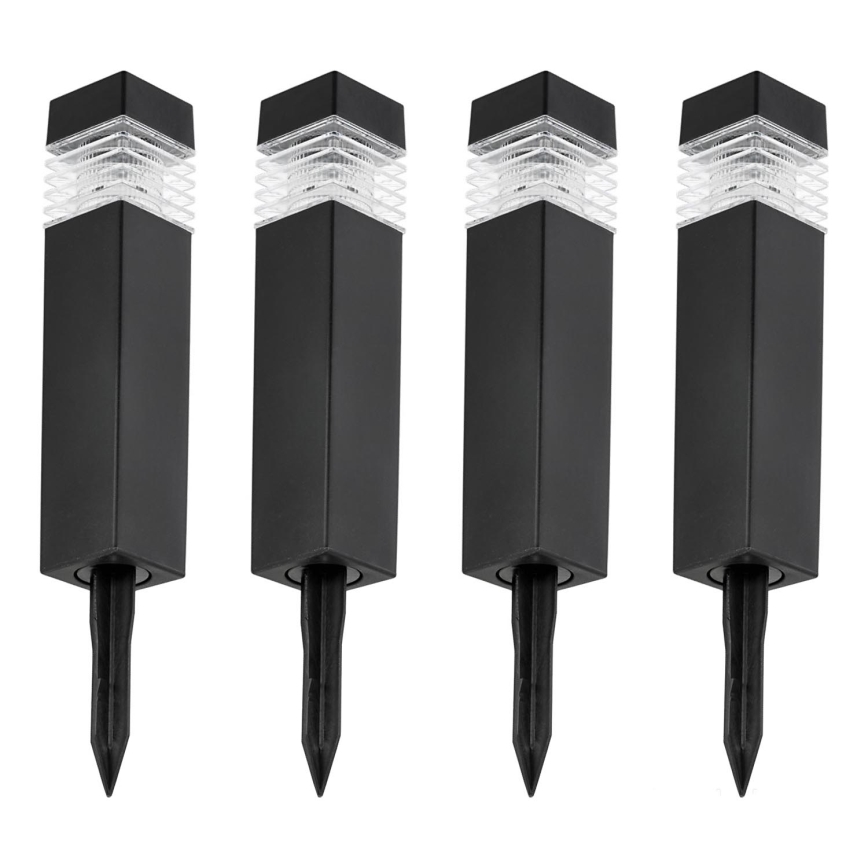CONJUNTO 4x Candeeiros solares LED LED/0,06W/1,2V 1xAAA 6000K IP44 100 mAh