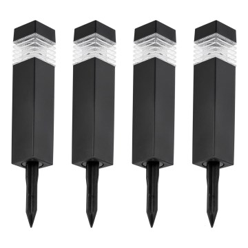 CONJUNTO 4x Candeeiros solares LED LED/0,06W/1,2V 6000K IP44