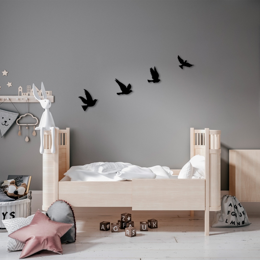 CONJUNTO 4x Decoração de parede pássaros