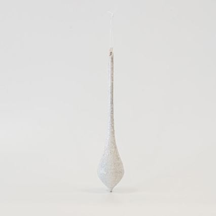 CONJUNTO 4x Decorações para árvore de Natal 30 cm branco