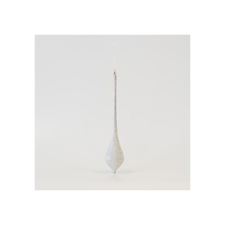 CONJUNTO 4x Decorações para árvore de Natal 30 cm branco