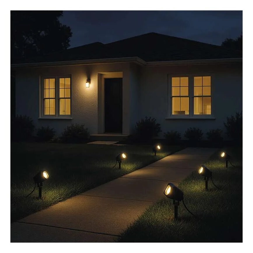 CONJUNTO 4x Luzes LED RGBIC para exterior com regulação LED/7W/230V 3000-6500K IP65 Wi-Fi Tuya