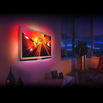 CONJUNTO 4x Tira LED RGB com regulação 2x45cm 2x80cm LED/3,24/5,76W/5V + controlo remoto