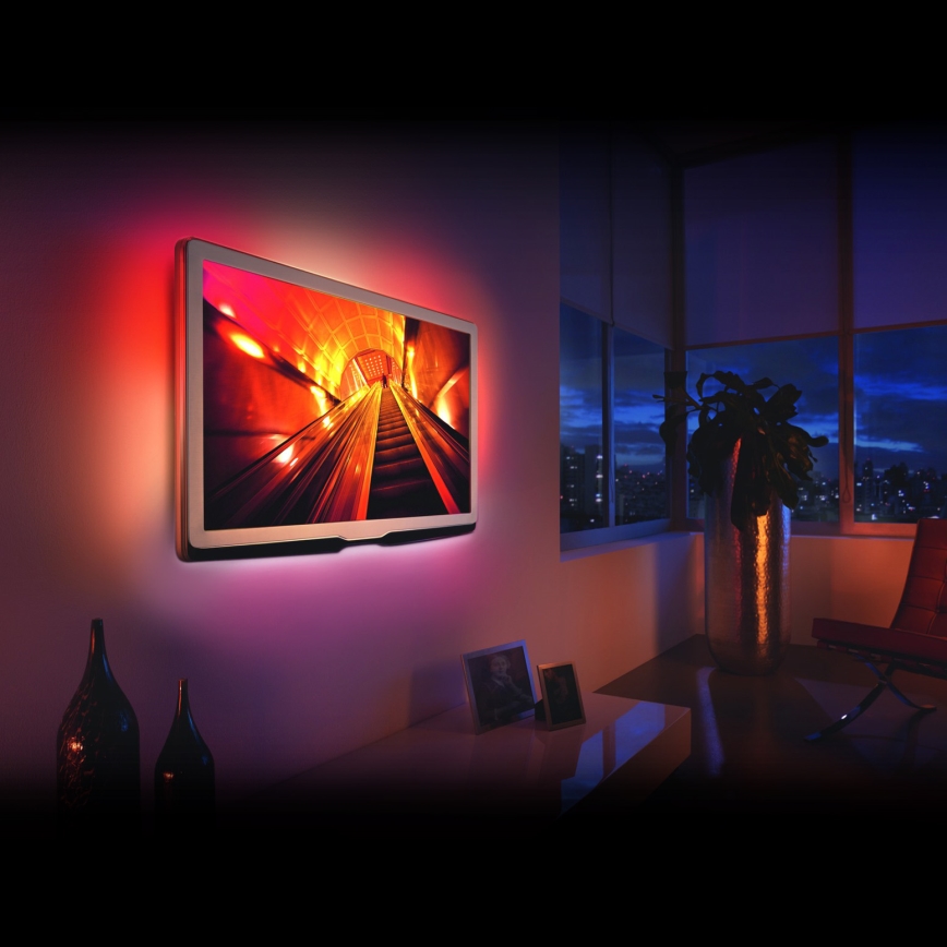 CONJUNTO 4x Tira LED RGB com regulação 2x45cm 2x80cm LED/3,24/5,76W/5V + controlo remoto