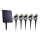 CONJUNTO 5x Candeeiros exterior LED com painel solar LED/4000 mAh IP44