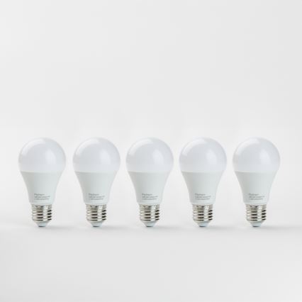 CONJUNTO 5x Lâmpadas LED A60 E27/9W/230V 2700K - Paulmann 28780
