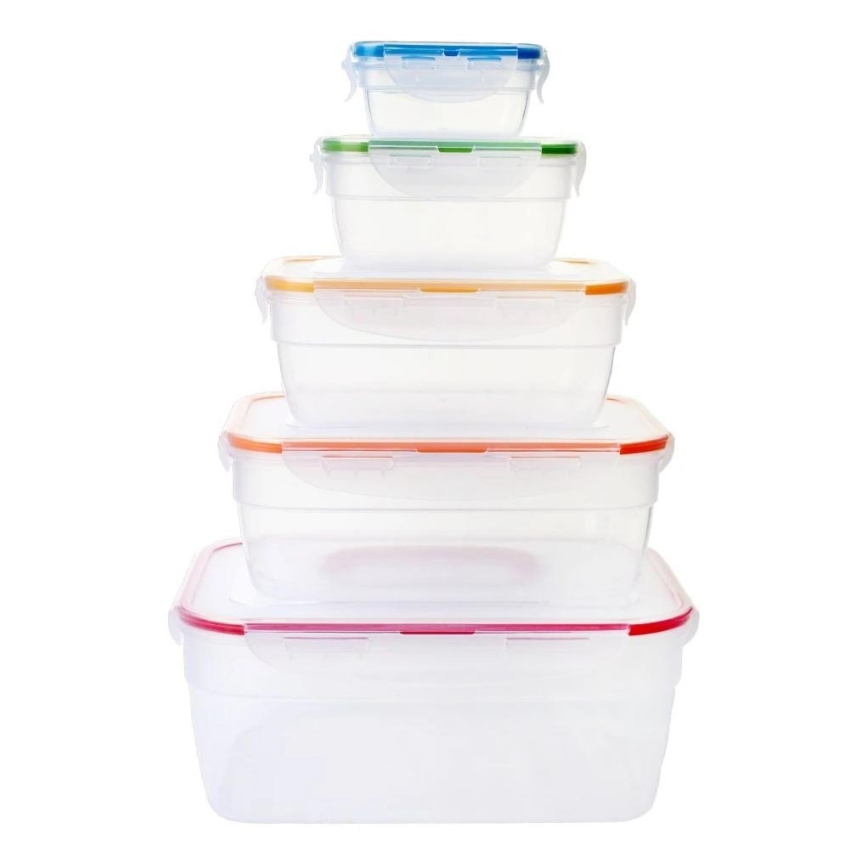 CONJUNTO 5x Recipiente para alimentos LOCK