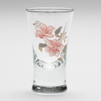 Conjunto 6x copos de licor com padrão de bouquet no. 2
