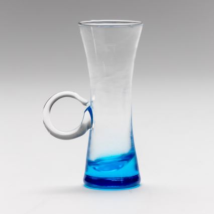 Conjunto 6x copos de licor com pega azul