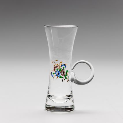 Conjunto 6x copo de licor com pega transparente e padrão de bouquet no. 2