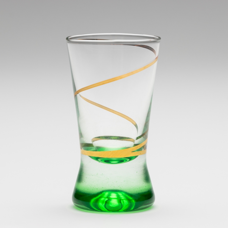 Conjunto 6x copos para shots 25 mm transparente verde