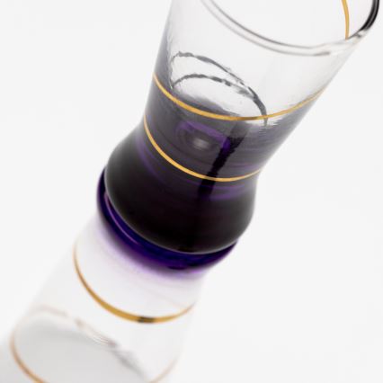 Conjunto 6x copos para shots 25 mm transparente verde