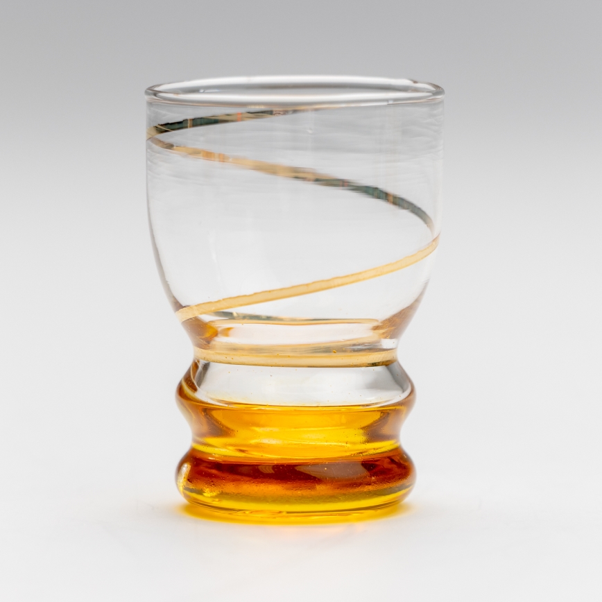 Conjunto 6x copos para shots transparente amarelo