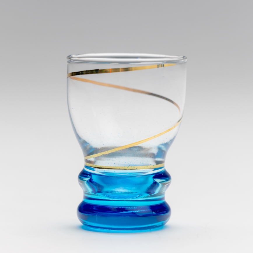 Conjunto 6x copos para shots transparente azul