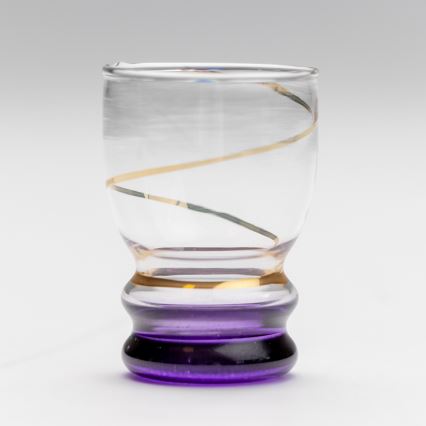 Conjunto 6x copos para shots transparente roxo