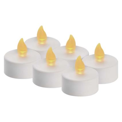 CONJUNTO 6x Decorações de Natal LED 6xLED/6xCR2032 brancas