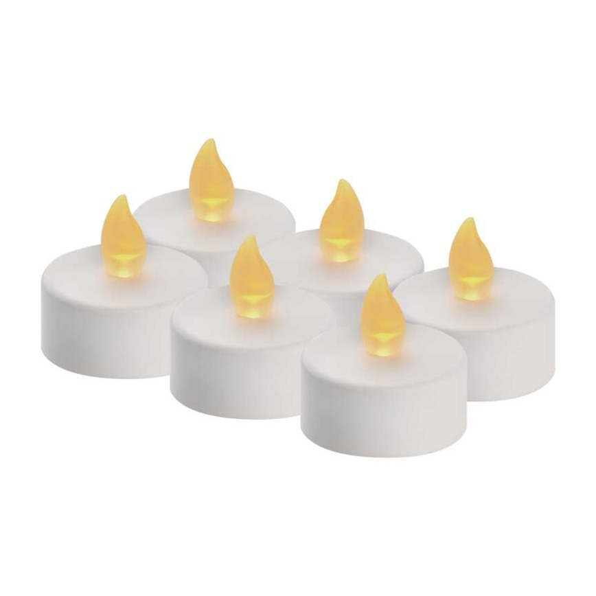 CONJUNTO 6x Decorações de Natal LED 6xLED/6xCR2032 brancas