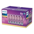 CONJUNTO 6x Lâmpadas LED VINTAGE Philips E27/4W/230V 2700K