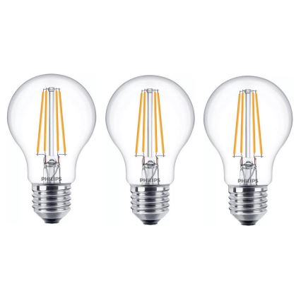 CONJUNTO 6x Lâmpadas LED VINTAGE Philips E27/7W/230V 2700K