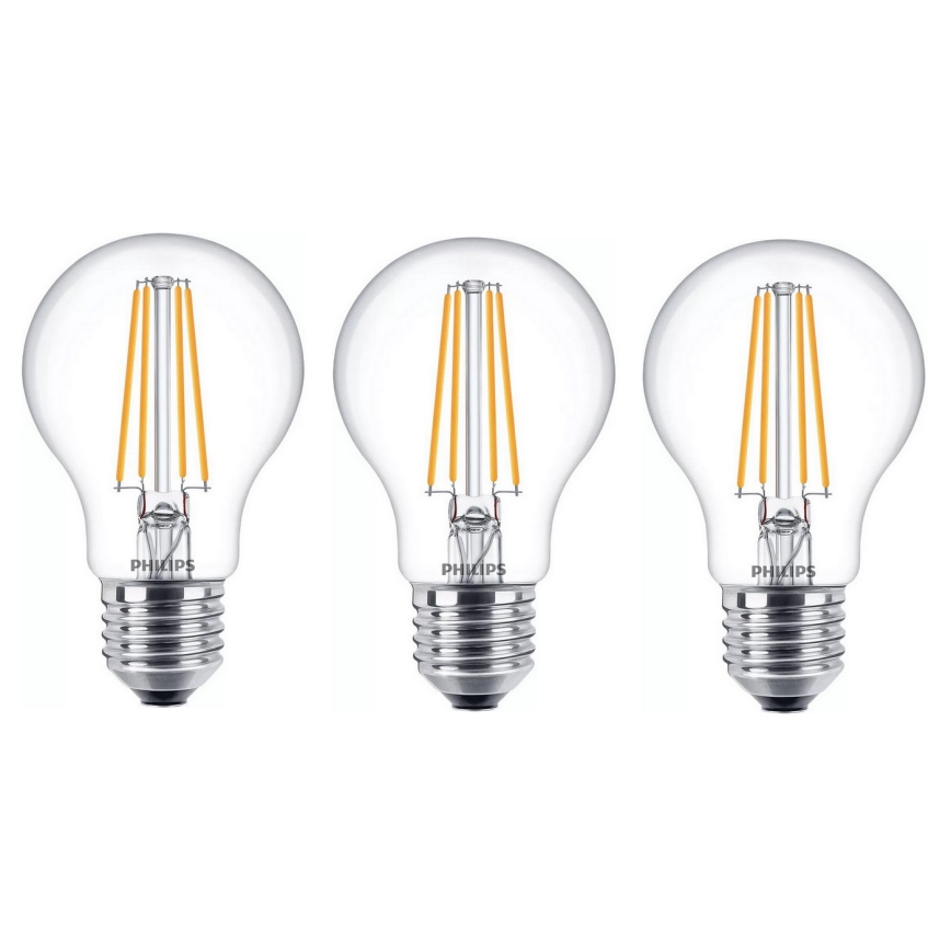 CONJUNTO 6x Lâmpadas LED VINTAGE Philips E27/7W/230V 2700K