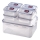 CONJUNTO 7x Recipientes para alimentos LOCK azul/transparente