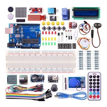 Conjunto básico de placas de desenvolvimento de microcontroladores