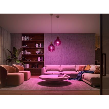 Conjunto básico Philips Hue WHITE AND COLOR AMBIANCE 3xE27/9W/230V 2000-6500K + dispositivo de interconexão