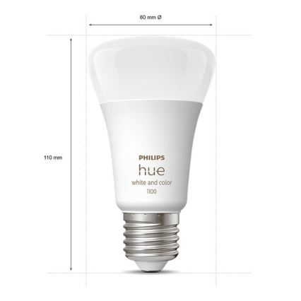 Conjunto básico Philips Hue WHITE AND COLOR AMBIANCE 3xE27/9W/230V 2000-6500K + dispositivo de interconexão