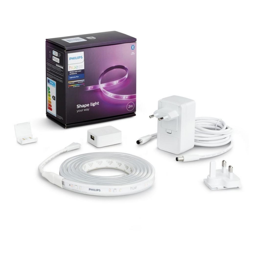 Conjunto básico -Tira LED RGBW com regulação Philips Hue WHITE AND COLOR AMBIANCE 2m LED/20W/230V