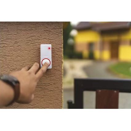 CONJUNTO Campainha sem fios de tomada + 2x botão 230V IP44