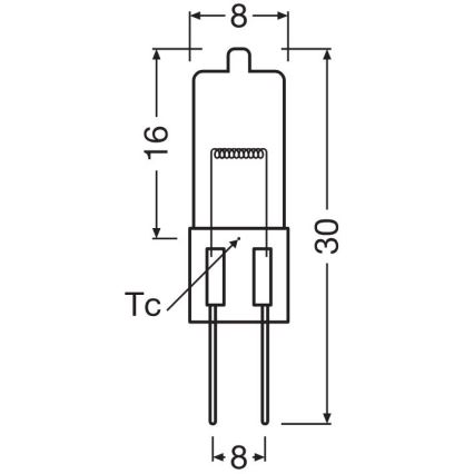 Conjunto de 10 lâmpadas para forno HALOSTAR G4/10W/12V 2700K - Osram