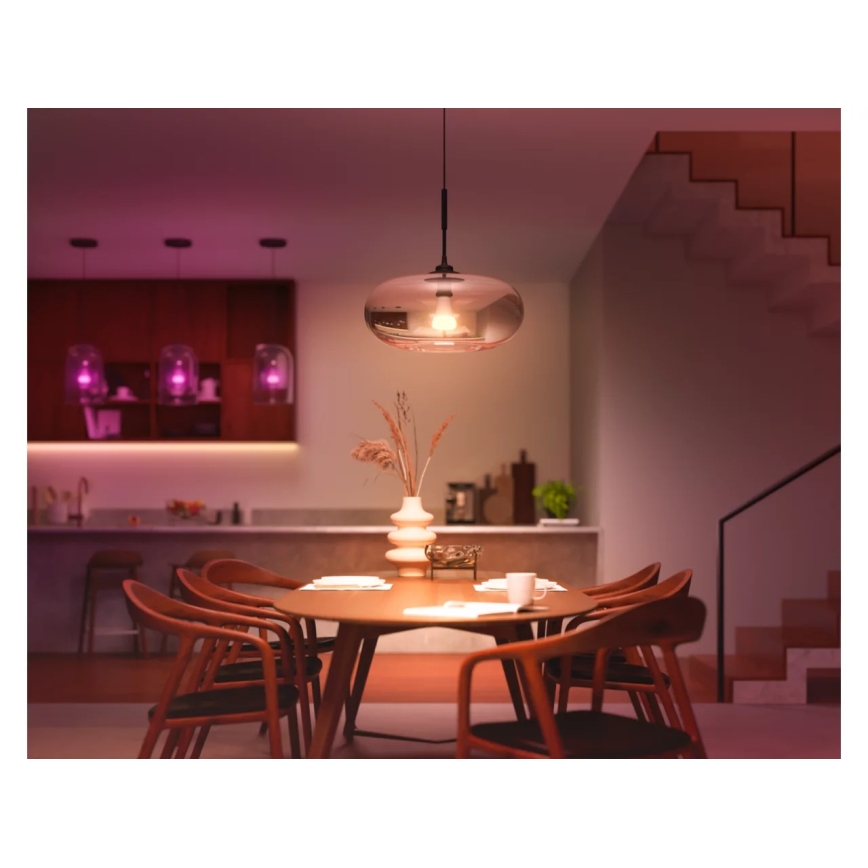 Conjunto de 2 lâmpadas LED reguláveis Philips Hue WHITE AND COLOR AMBIANCE E27/8,1W/230V 1000-20000K