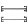 Conjunto de 2 suportes de parede para cabides LINEA, preto
