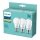 CONJUNTO de 3 lâmpadas LED Philips A60 E27/8W/230V 2700K