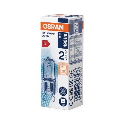 Conjunto de 3 lâmpadas para forno HALOPIN G9/40W/230V 2700K - Osram