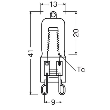 Conjunto de 3 lâmpadas para forno HALOPIN G9/40W/230V 2700K - Osram